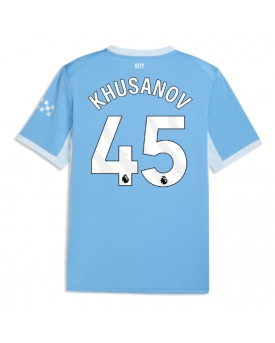 Manchester City Abdukodir Khusanov #45 Maglia Gara Casa Repliche 2026-27 Maniche Corte Manchester City Abdukodir Khusanov #45 Maglia Gara Casa Repliche 2026-27 Maniche Corte